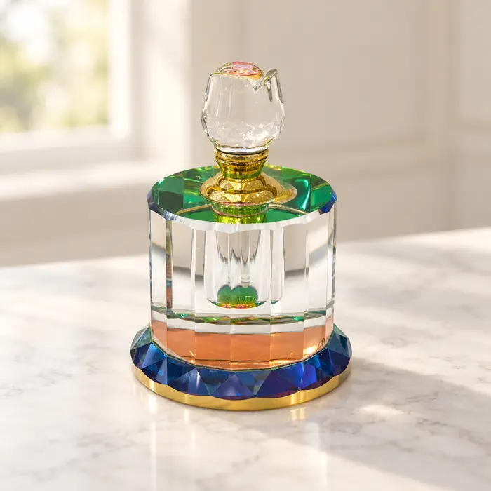 Crystal Bottle - Rosebud Stopper 6ml