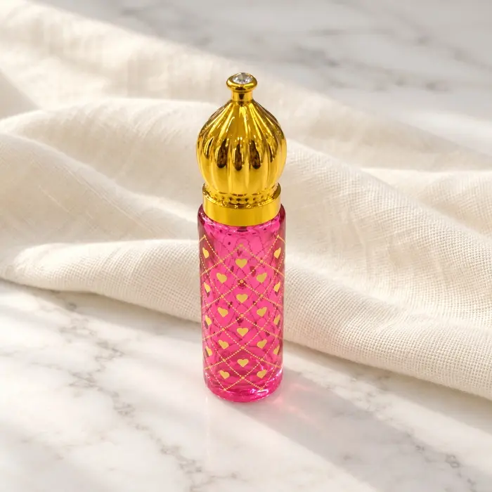 Attar Bottle - Pink Hearts