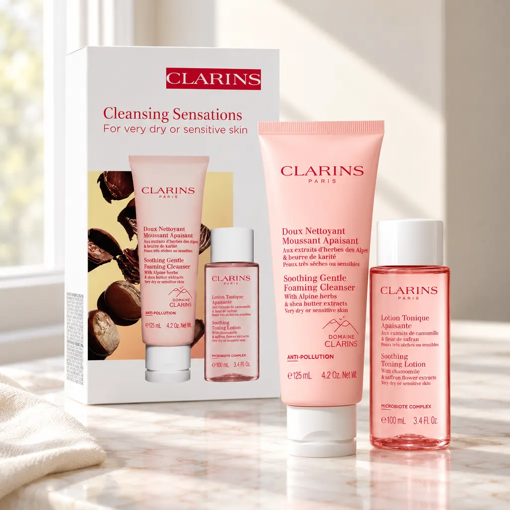 Clarins Cleanse & Tone Sensitive Set 2in1