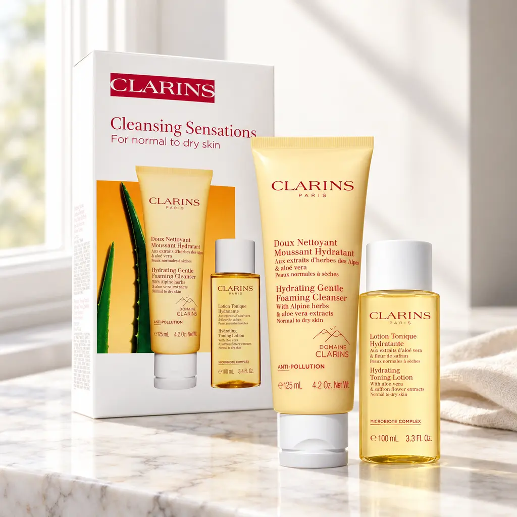 Clarins Cleanse & Tone Normal To Dry Set 2in1